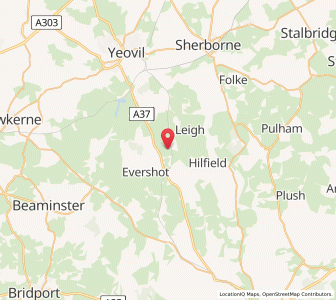 Map of Melbury Bubb, EnglandEngland
