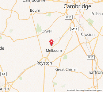 Map of Meldreth, EnglandEngland