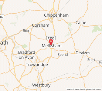 Map of Melksham, EnglandEngland