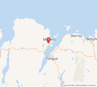 Map of Melness, ScotlandScotland