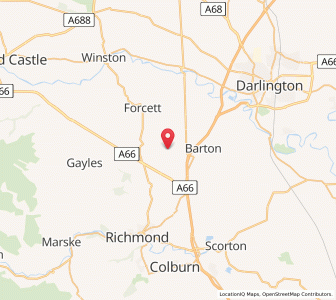 Map of Melsonby, EnglandEngland