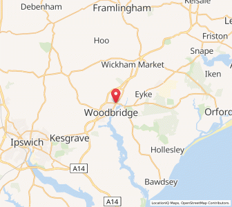Map of Melton, EnglandEngland