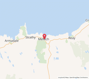 Map of Melvich, ScotlandScotland