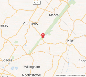 Map of Mepal, EnglandEngland