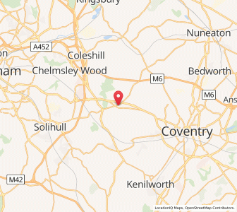 Map of Meriden, EnglandEngland