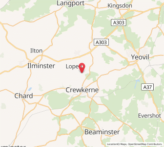 Map of Merriott, EnglandEngland
