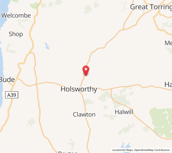 Map of Merryfield, EnglandEngland