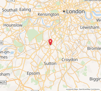 Map of Merton, EnglandEngland