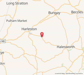 Map of Metfield, EnglandEngland