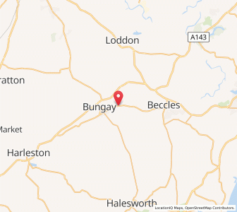 Map of Mettingham, EnglandEngland