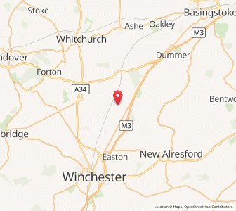 Map of Micheldever, EnglandEngland