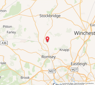 Map of Michelmersh, EnglandEngland