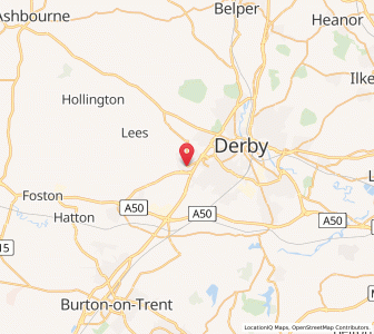 Map of Mickleover, EnglandEngland