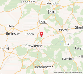 Map of Middle Chinnock, EnglandEngland