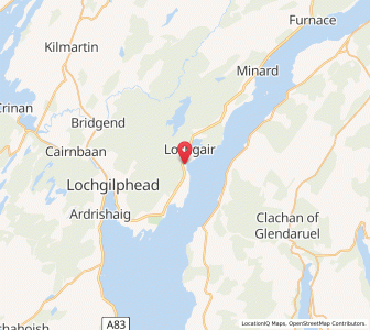 Map of Middle Kames, ScotlandScotland