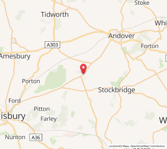 Map of Middle Wallop, EnglandEngland