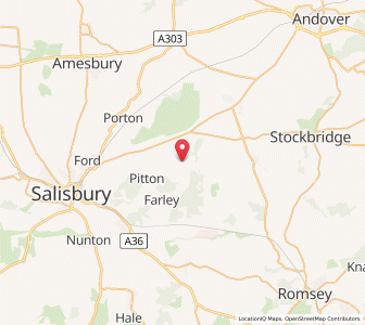 Map of Middle Winterslow, EnglandEngland