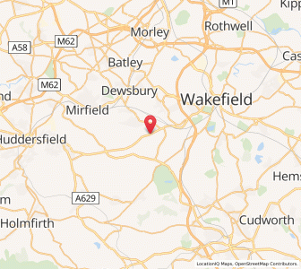 Map of Middlestown, EnglandEngland