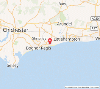 Map of Middleton-on-Sea, EnglandEngland