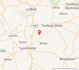 Map of Middleton on the Hill, EnglandEngland
