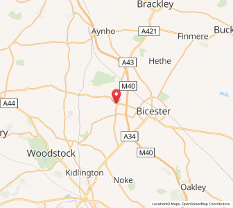 Map of Middleton Stoney, EnglandEngland
