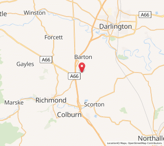 Map of Middleton Tyas, EnglandEngland