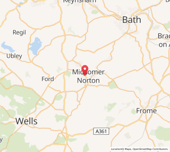 Map of Midsomer Norton, EnglandEngland