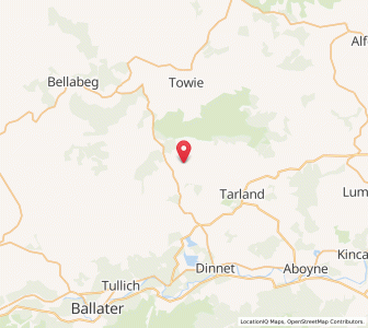 Map of Migvie, ScotlandScotland