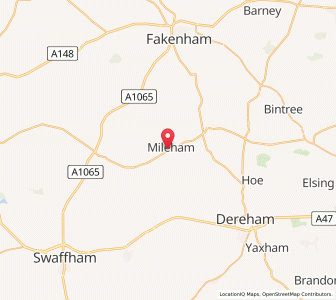 Map of Mileham, EnglandEngland