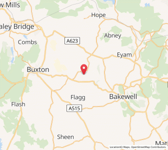 Map of Millers Dale, EnglandEngland