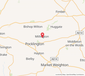 Map of Millington, EnglandEngland