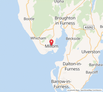 Map of Millom, EnglandEngland