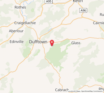 Map of Milltown of Auchindown, ScotlandScotland