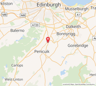 Map of Milton Bridge, ScotlandScotland