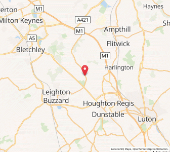 Map of Milton Bryan, EnglandEngland