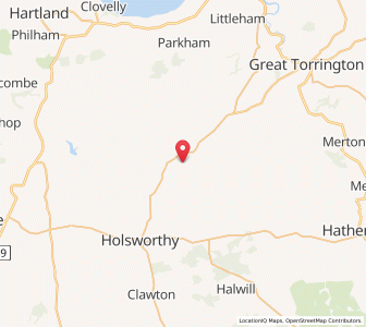 Map of Milton Damerel, EnglandEngland