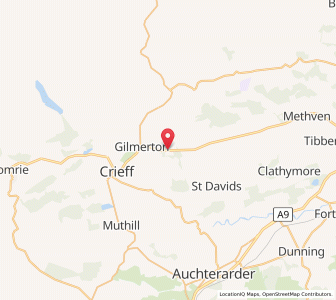 Map of Milton of Abercairny, ScotlandScotland