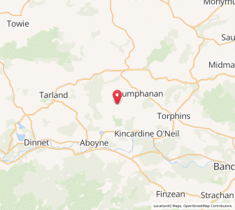 Map of Milton of Auchinhove, ScotlandScotland