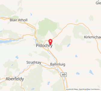 Map of Milton of Edradour, ScotlandScotland