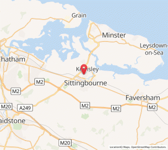 Map of Milton Regis, EnglandEngland