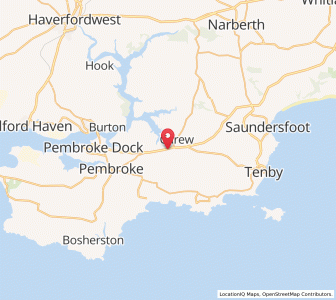 Map of Milton, WalesWales
