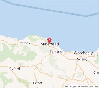 Map of Minehead, EnglandEngland
