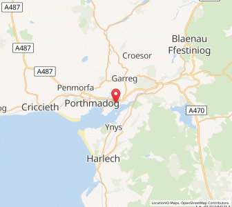 Map of Minffordd, WalesWales