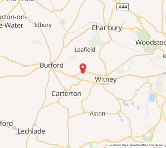 Map of Minster Lovell, EnglandEngland