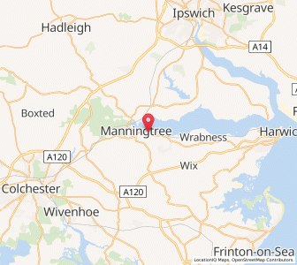 Map of Mistley, EnglandEngland