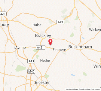 Map of Mixbury, EnglandEngland