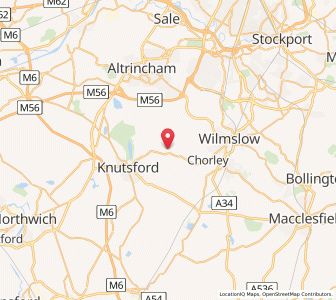 Map of Mobberley, EnglandEngland