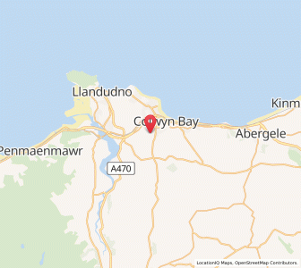 Map of Mochdre, WalesWales