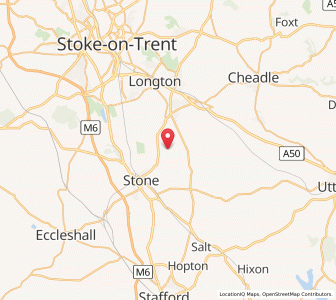 Map of Moddershall, EnglandEngland