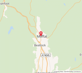Map of Moffat, ScotlandScotland
